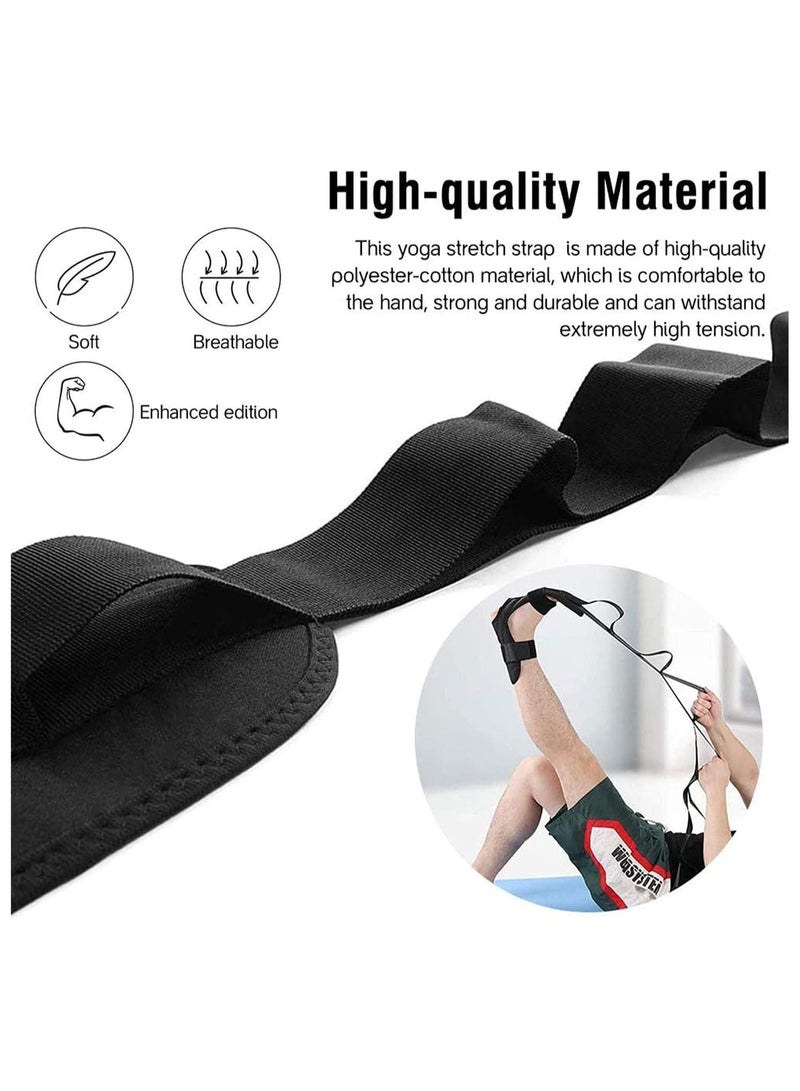 Excefore Yoga Stretch Belt, Ligament Training Strap Belt, Multi Loops Adjustable Yoga Stretching Strap with loops Ligament Stretch Band for Sports Yoga Practice Pilates Exercise Physical Therapy  - Image 5
