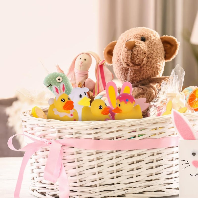 ArtCreativity 2.5 Inch Easter Rubber Ducks for Kids - Pack of 12 Assorted Styles Mini Easter Ducks, Fun Egg Hunt Surprise Toys, Easter Party Favors, Jeep Ducks, and Easter-Themed Bath Toys for Kids - Image 5