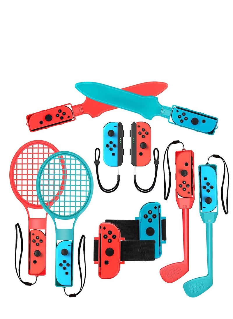 Y&D 2023 Switch Sports Accessories Bundle for Nintendo Games, 10-in-1 Family Party Pack Game Set Kit OLED Games  - Image 1