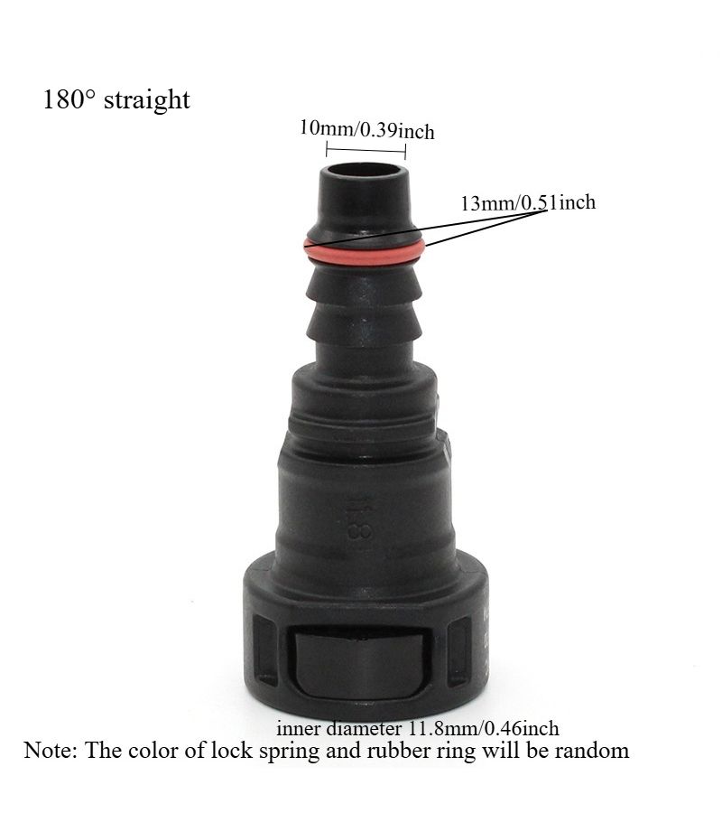 1 Set 90 Degree Universal Dual Press Elbow And Straight Quick Connector Set For Automotive Fuel Lines And Water Hoses Dual Release Buttons Universal Fit Easy Installation Random Color Components For Car Repair And Modification - Image 4