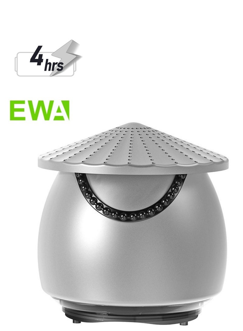 EWA A123 Portable Mini Speaker Chinese Style Bluetooth Speaker (Silver) - Image 1