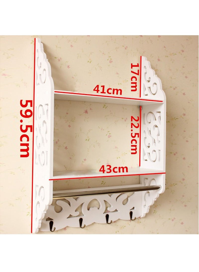 FFD Wall Shelf with Towel Holder 43x59.5x10  - Image 3