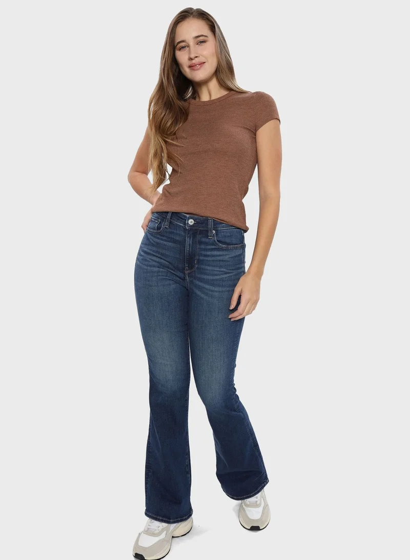 American Eagle Flared High Rise Jeans