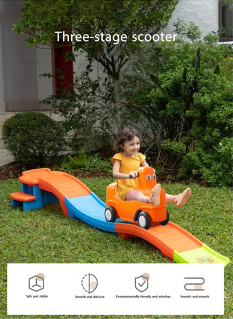 Jourvent Up & Down Roller Coaster Kids Ride On Toy, Push Car, Indoor/Outdoor Playset, Made of Durable Plastic, Max Weight 50 lbs., for Toddlers 3-10 Years+ Old - Image 2