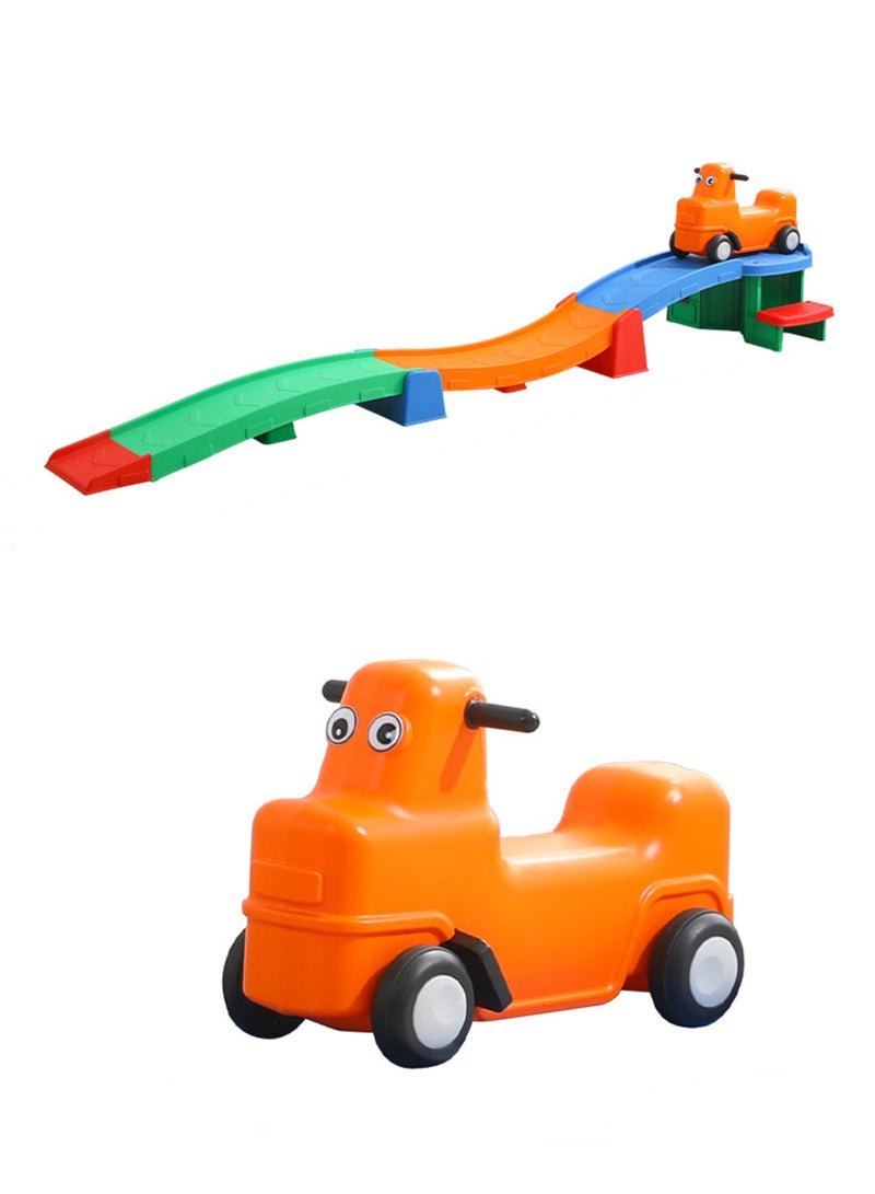 Jourvent Up & Down Roller Coaster Kids Ride On Toy, Push Car, Indoor/Outdoor Playset, Made of Durable Plastic, Max Weight 50 lbs., for Toddlers 3-10 Years+ Old - Image 1