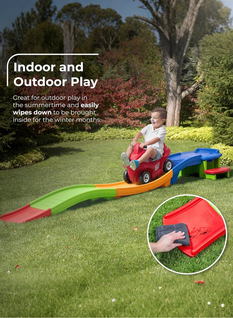 Jourvent Up & Down Roller Coaster Kids Ride On Toy, Push Car, Indoor/Outdoor Playset, Made of Durable Plastic, Max Weight 50 lbs., for Toddlers 3-10 Years+ Old - Image 5