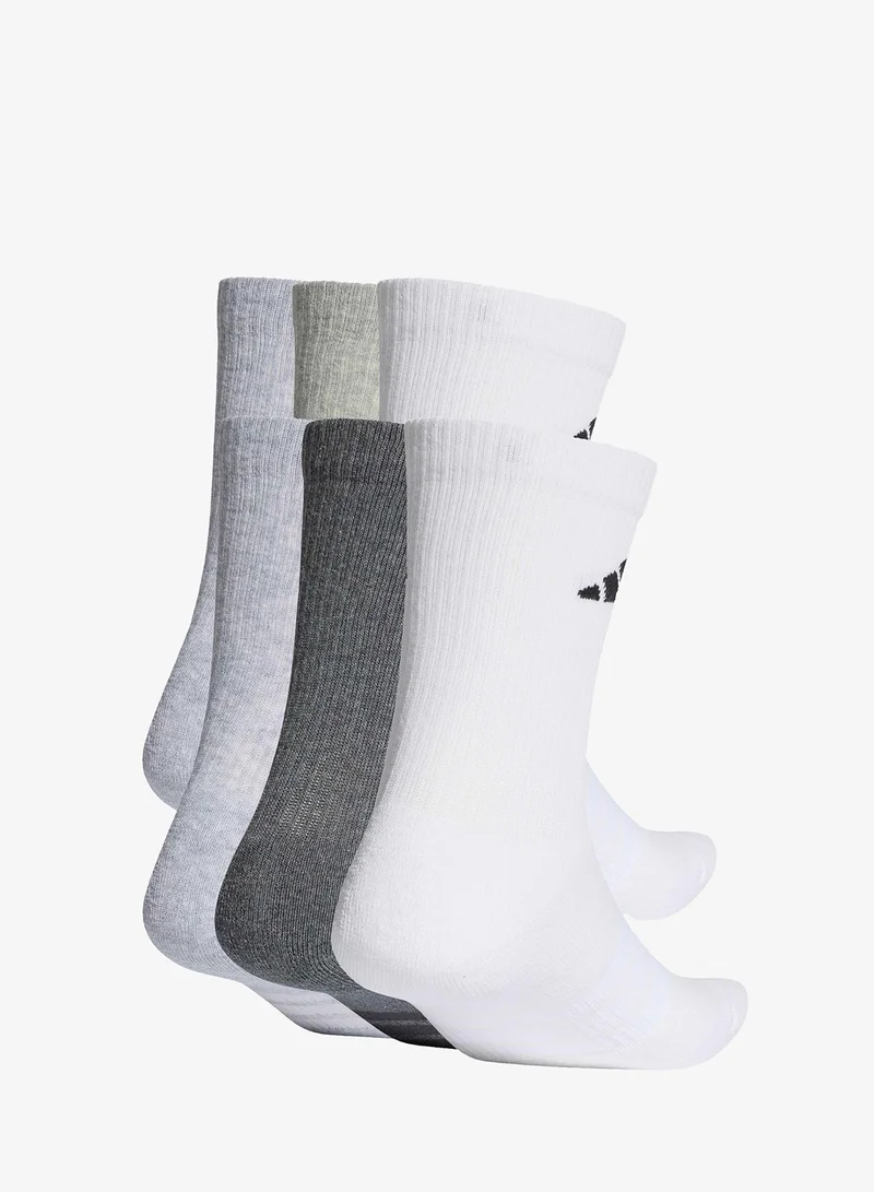 اديداس 6 Pack Cushioned Crew Socks