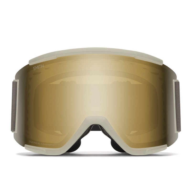 SMITH Squad XL Snow Goggles â€“ Adult Ski & Snowboarding Goggles with Distortion-Free Optics, Anti-Fog Performance & 100% UV Protection â€“ for Men & Women â€“ Chalk, ChromaPop Sun Black Gold Mirror - Image 3