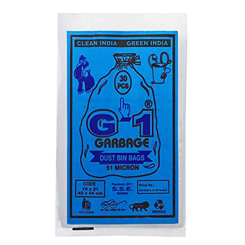G1 G 1 Medium Disposable Garbage/Dustbin/Trash Bags and Covers For Home Kitchen Office Malls Hotels Hospitals | Bags for Wet and Dry Waste | 90 Pcs Blue and 90 pcs Green | 3 Packs Each | Total 6 Packs - Image 4