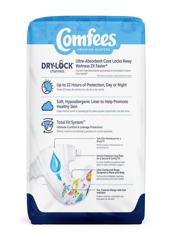 Comfees حفاضات كومفيس المتميزة للأطفال مع نظام التناسب التام للأولاد والبنات، الحجم 6، 92 قطعة - Image 3