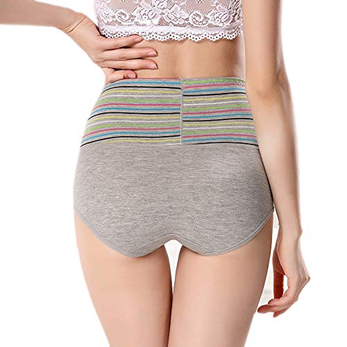 PLUMBURY Women's Full Coverage Cotton Hipster High Waist Panty,Free Size (Pack of 4 Panty) Assorted - Image 3