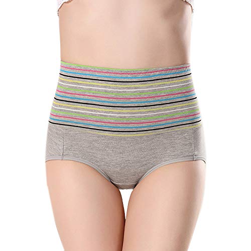 PLUMBURY Women's Full Coverage Cotton Hipster High Waist Panty,Free Size (Pack of 4 Panty) Assorted - Image 4