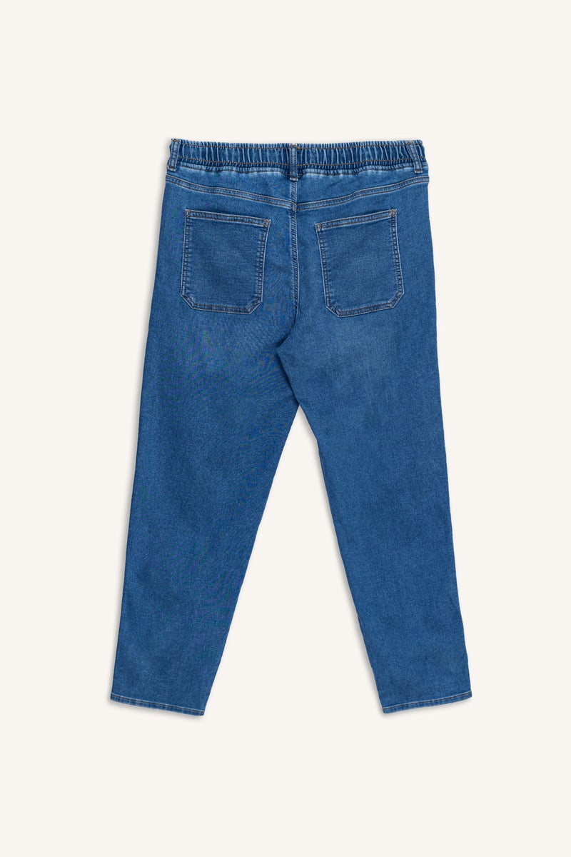 DeFacto Blue Man Wide Leg Trousers Casual - Image 3