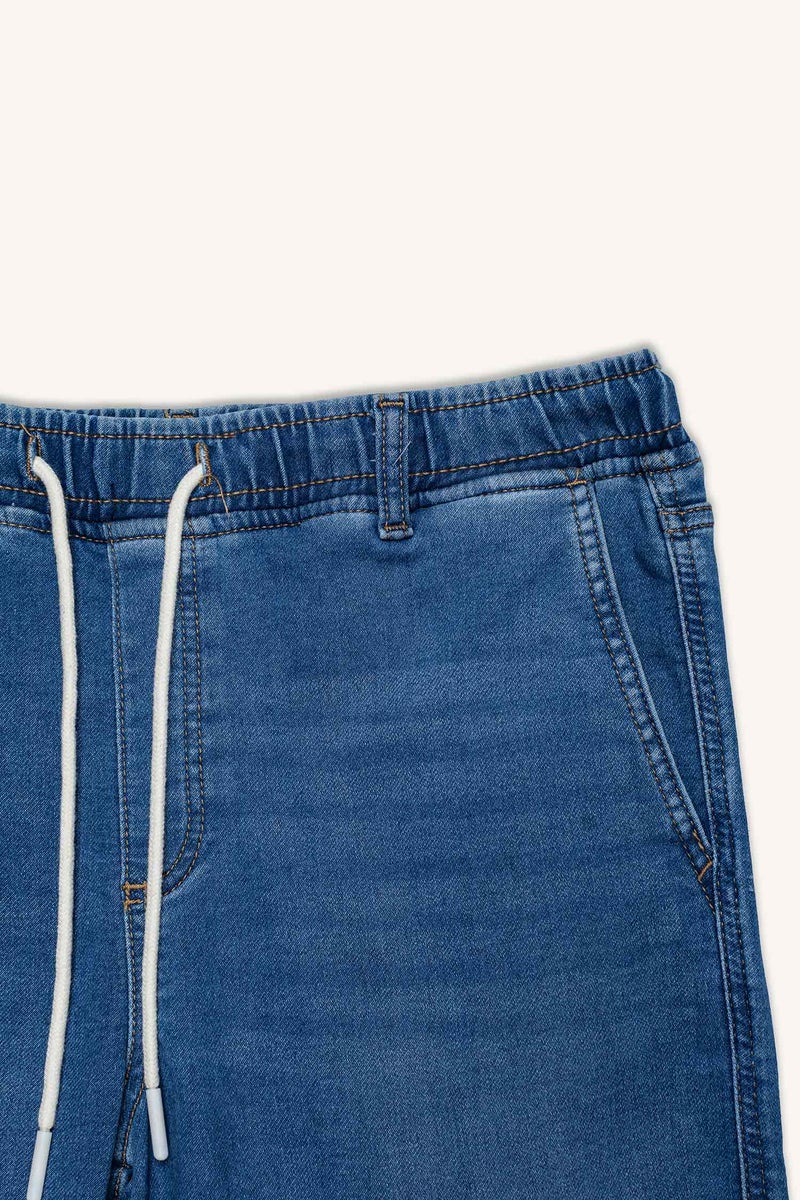 DeFacto Blue Man Wide Leg Trousers Casual - Image 2