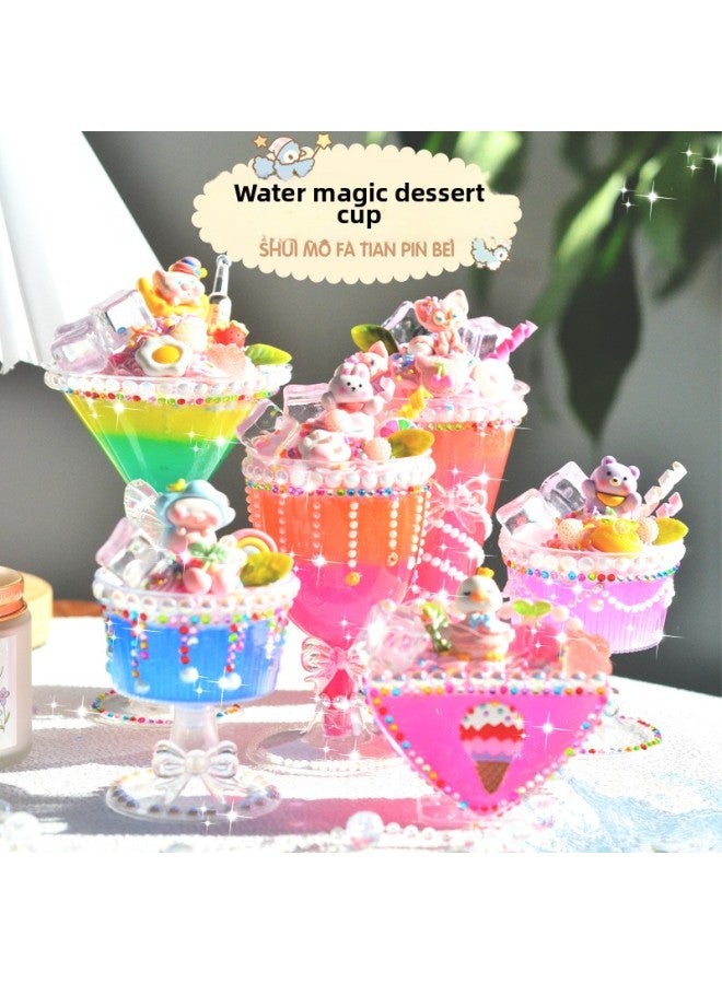 Children's Handmade Diy Material Bag Food Play Crystal Mud Toy Ice Cream Cup Dessert Cup Juice Cup Toy-Specifications:Dessert Paradise-Candy Grape - Image 4