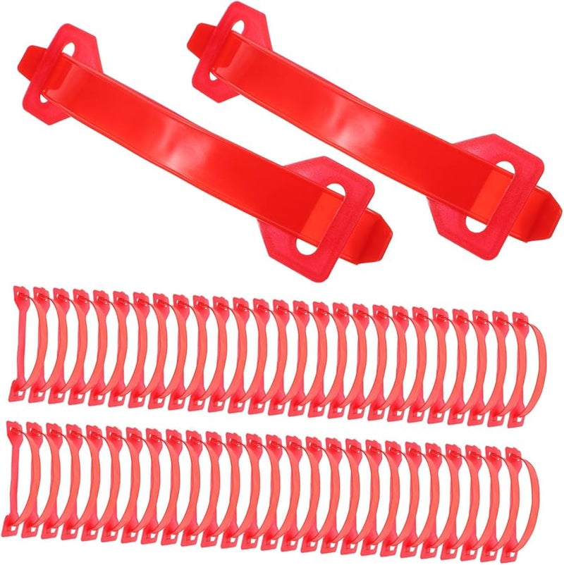 Reusable Plastic Moving Box Handles 100 Pack Silicone Grip For Cardboard Milk Carton - Image 1