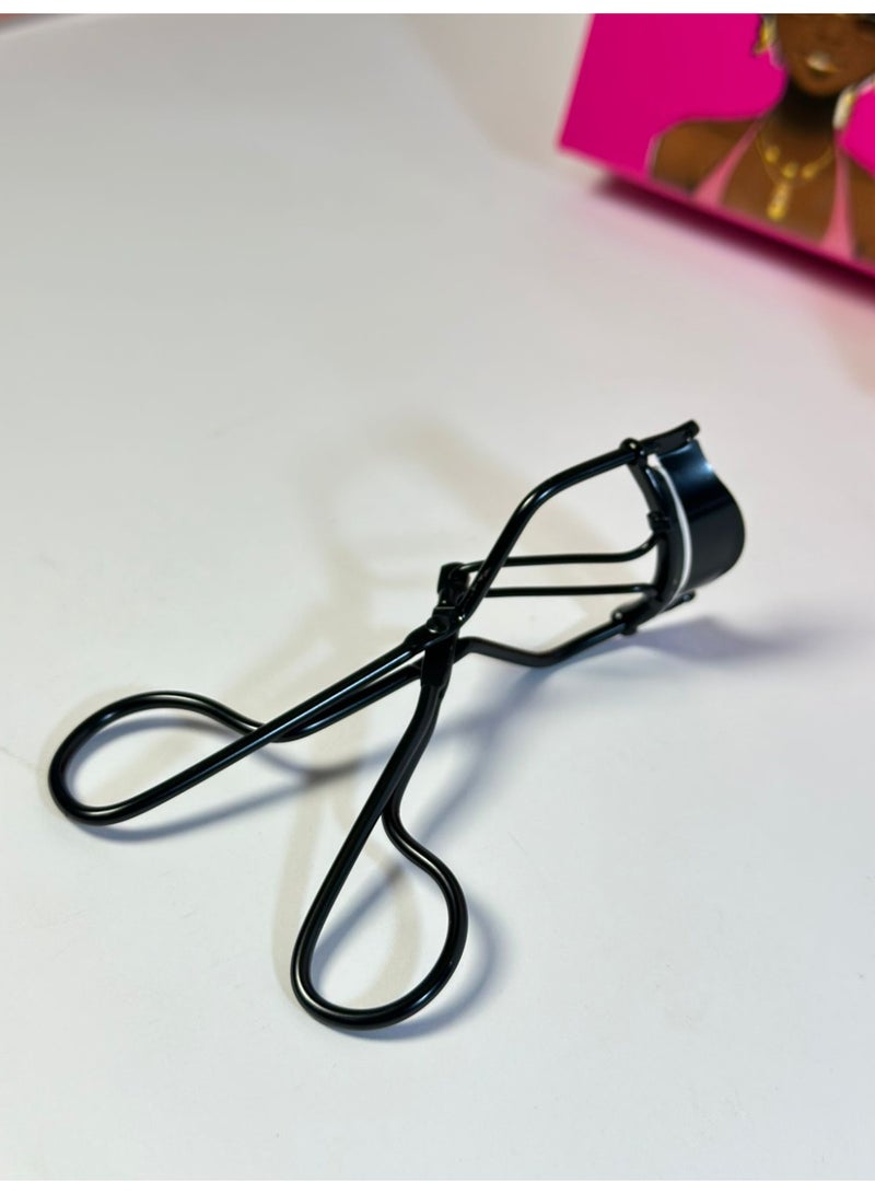 Eyelash Curler Professional Mini Lash Curler Magic Curl Stainless Steel  Black Eyelash Curler - Image 1