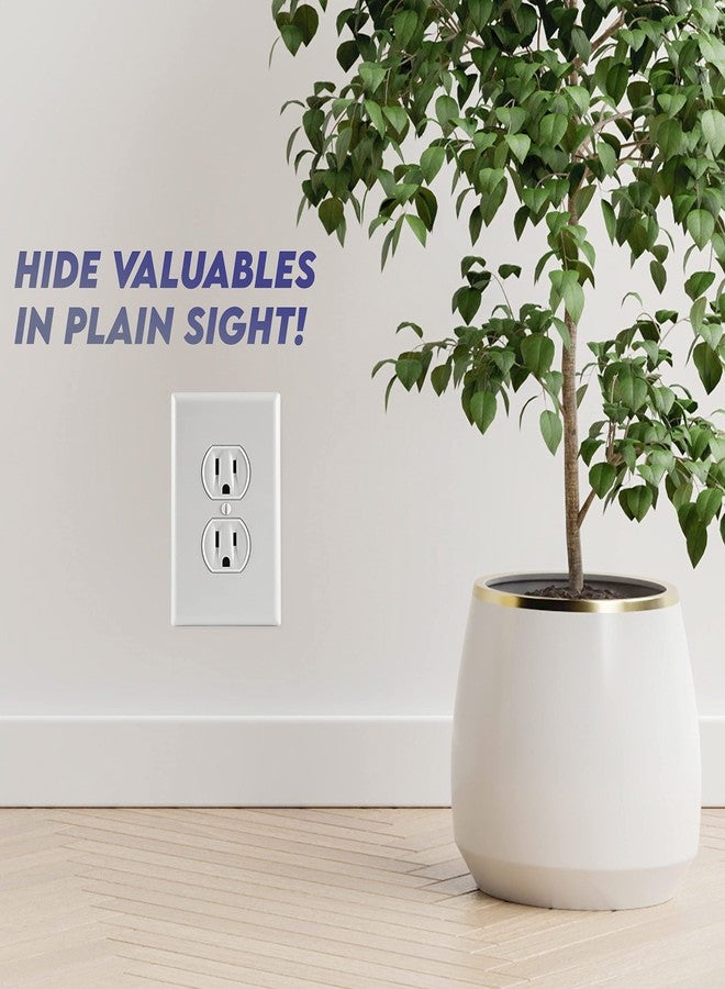 Secret Stash Electrical Outlet Hidden Wall Safe (Simple Install, Magnetically Attaches For Easy Use) Hiding Places for Valuables | Hide in Plain Sight Key Money Jewelry Storage Cash Holder Safes Outlet Safe Box - Image 5