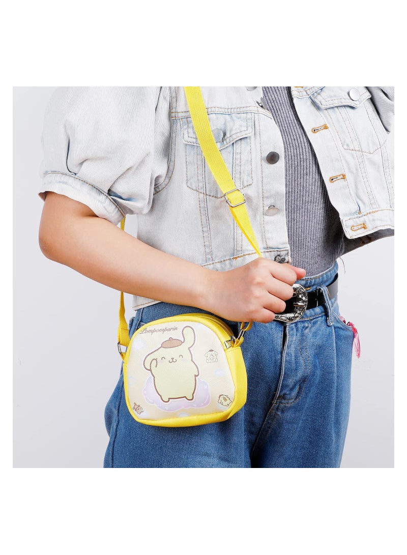 KASTWAVE Cartoon Buding Crossbody Bags for Girls, Anime Cute CrossBody Bag with Makeup Mirror, Kawaii Cat Phone Purse Dog Coin Pouch Wallet for Girls Kids Women - Image 2