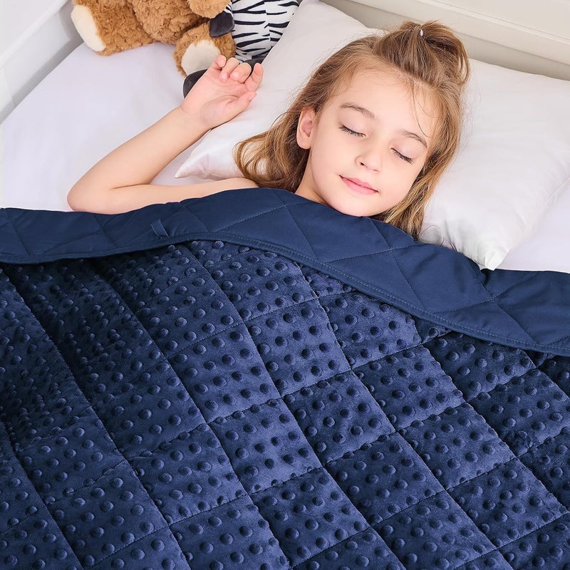 yescool Weighted Blanket Kids 5 Pounds, Kids Christmas Blanket Gifts for Boys Girls, Small Weighted Throw Blankets Washable Heavy Blankets, Winter Weighted Comforter for 5 6 7 8 9 Year Old, 36 * 48in - Image 1