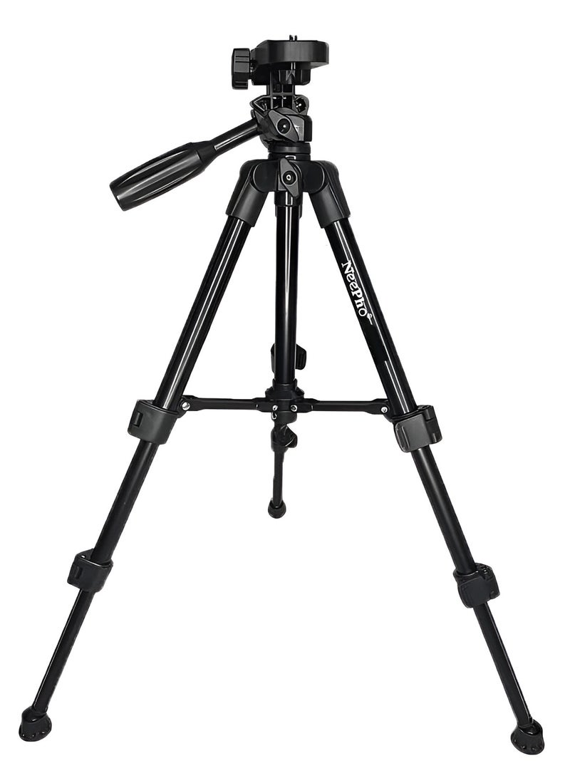 Neepho NP-3180 Professional Tripod, Adjustable Clamp, Quick-Release Plate, 1360mm Height, Carrying Case Included - Image 1
