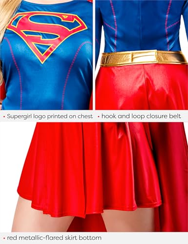 Rubies DC Superheroes Supergirl TV Series: Supergirl Costume Dress for Adults by Rubies, Women's Medium - Image 4
