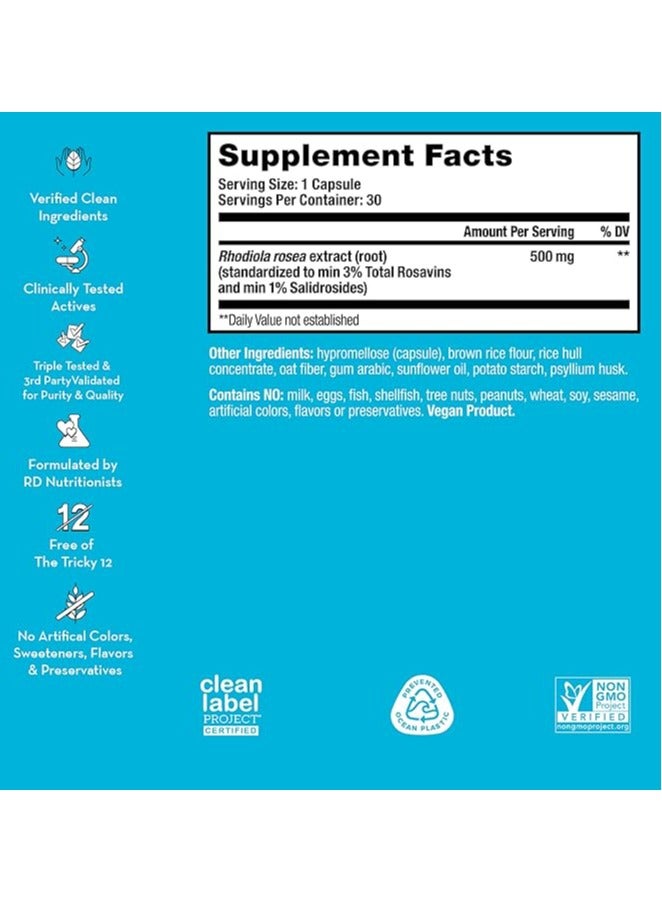HUM Big Chill - Calming Supplements with Rhodiola Rosea for Stress & Mood Support - Balances Adrenal Health for Improved Stress Response (30 Capsules) - Image 2