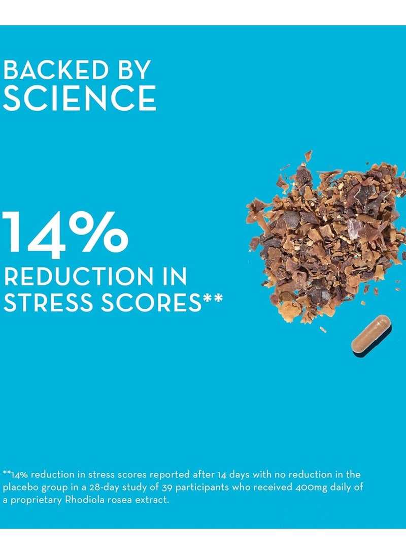 HUM Big Chill - Calming Supplements with Rhodiola Rosea for Stress & Mood Support - Balances Adrenal Health for Improved Stress Response (30 Capsules) - Image 5