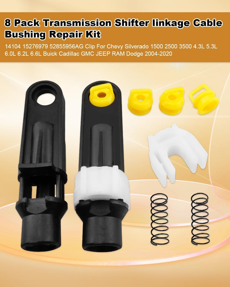 JUWEVAZU 8 Pack Shifter Cable Bushing Repair Kit - Image 2