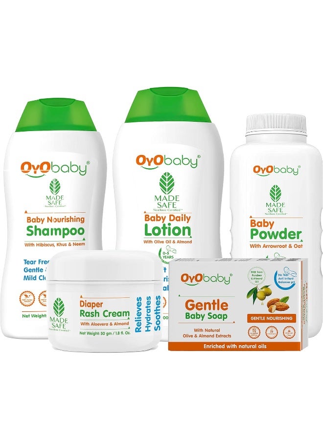 أيو بيبي مجموعة OYO BABY لمنتجات الأطفال حديثي الولادة 5 للعناية بالبشرة والشعر - Image 1