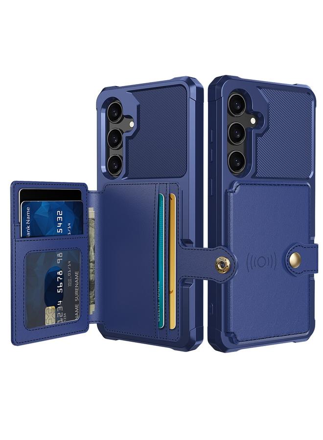 اس-توب جراب هاتف جلدي مع محفظة مغناطيسية وبطاقة لهاتف Samsung Galaxy A55 5G - Image 1