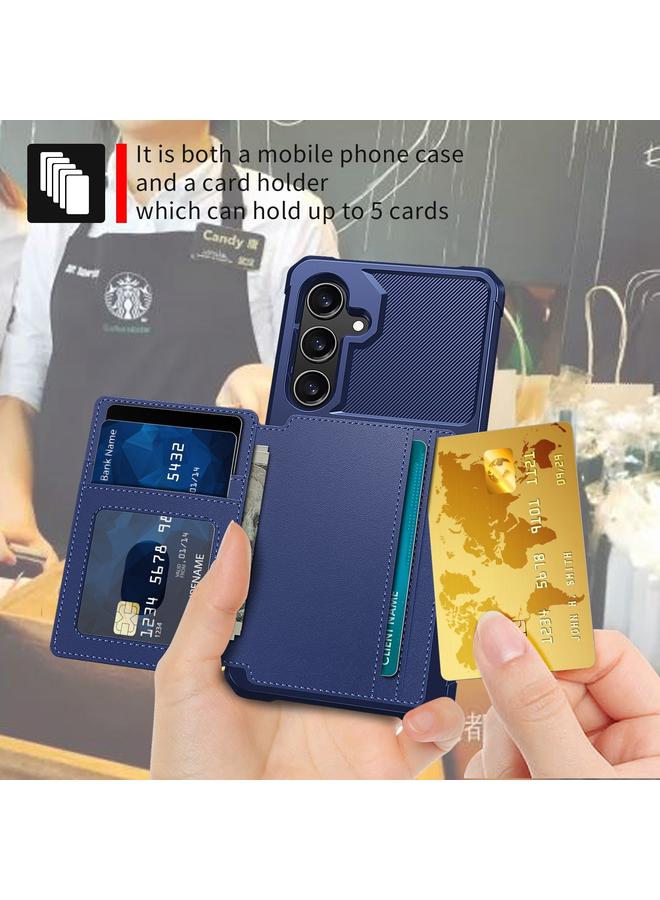 اس-توب جراب هاتف جلدي مع محفظة مغناطيسية وبطاقة لهاتف Samsung Galaxy A55 5G - Image 5