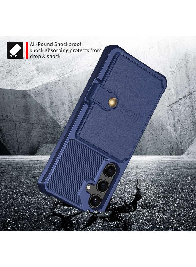 اس-توب جراب هاتف جلدي مع محفظة مغناطيسية وبطاقة لهاتف Samsung Galaxy A55 5G - Image 4