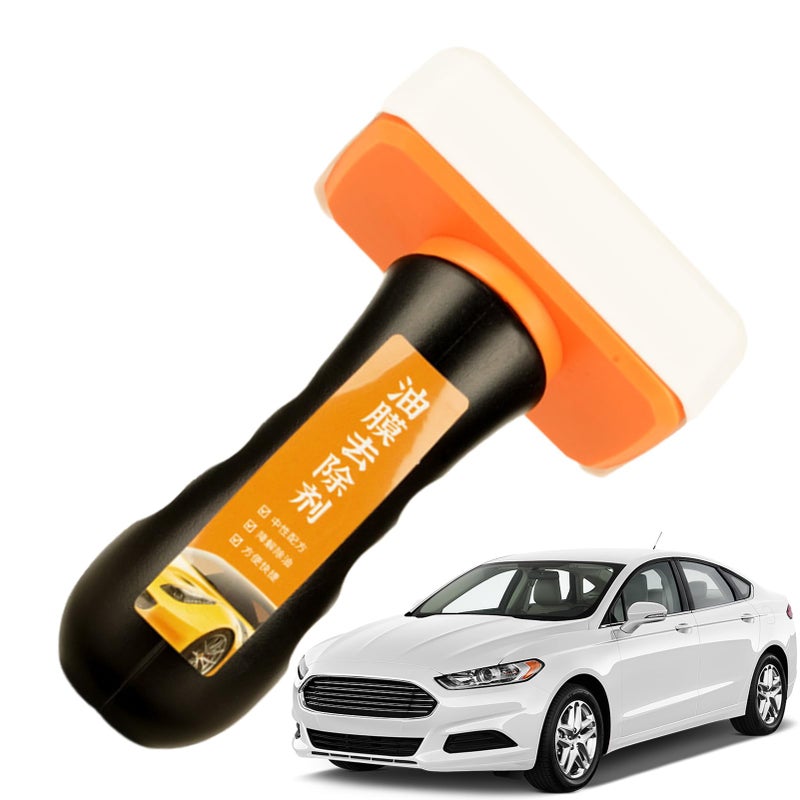 Car Glass Oil Film Cleaner Brush Removes Smudges Improves Clarity Anti Rain Fog - Image 2