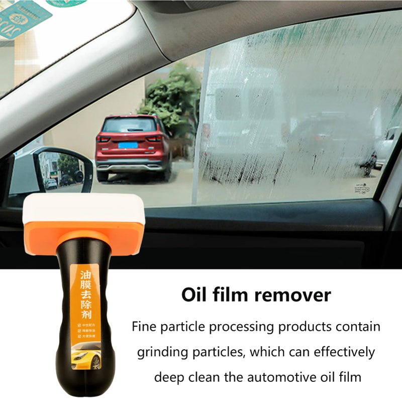 Car Glass Oil Film Cleaner Brush Removes Smudges Improves Clarity Anti Rain Fog - Image 4