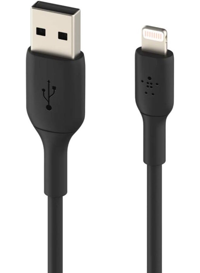 Belkin 1 Meter Cable PVC A to Lightning Black - Image 2