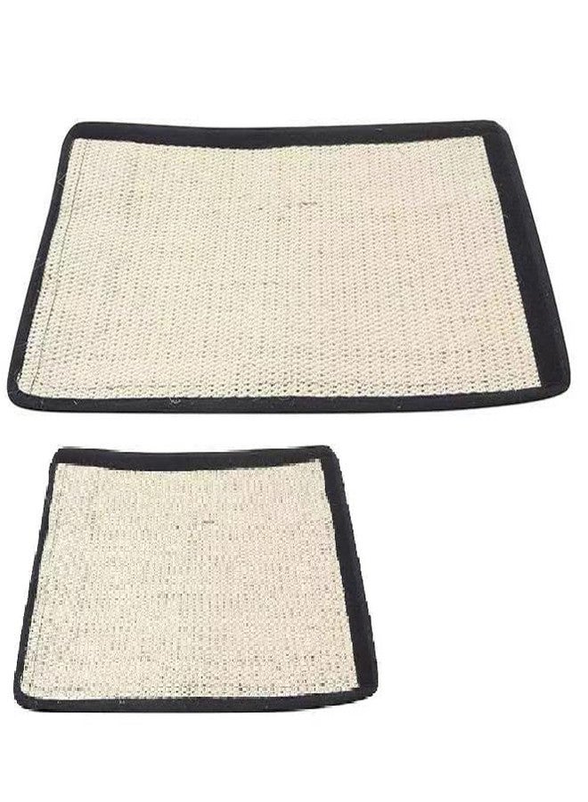 GINFH Cat Scratcher Mat Natural Sisal 2 Pack Cat Scratch Mats Sisal Thin Scratcher Mat with Velcro Protecting Furniture Sofa Chair Desk Legs 16X12 and 12X6 in - Image 5