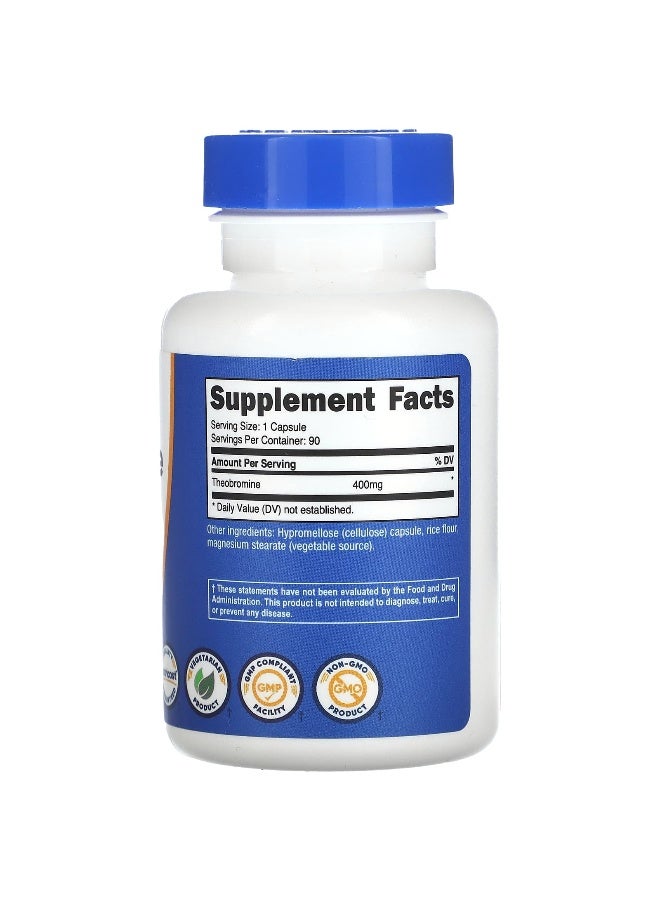 Nutricost, Theobromine, 400 mg, 90 Capsules - Image 2