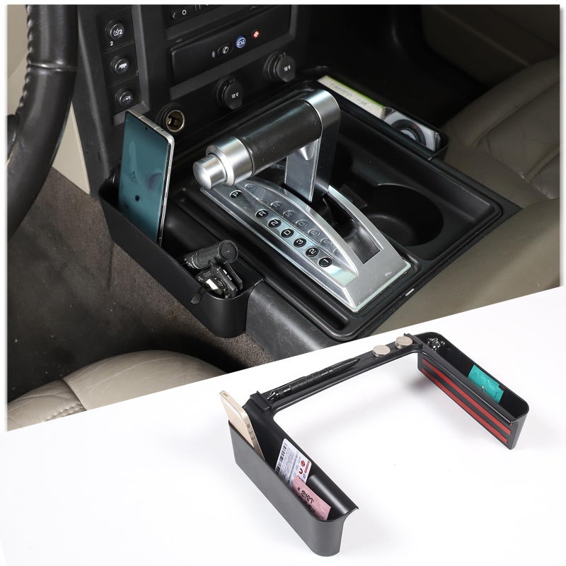 PIUGILH Gear Shift Storage Box Compatible with Hummer H2 20032009 Accessories Center Console Gear Shift Side Tray Storage Box Organizer 3Pcs