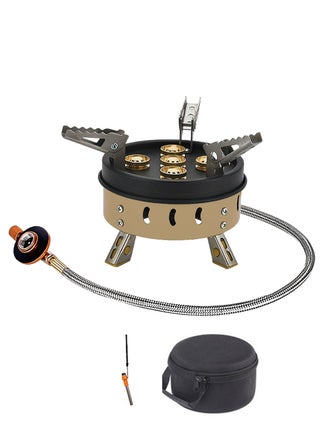 High-Power Portable Gas Camping Stove, Compact Iron Outdoor Cooktop, Windproof Five Burner Design - Ideal for Hiking, Park Picnics, Road Trips - pzsku/Z426D58E02550A3991629Z/45/1748576202/fae10949-b7b3-4b50-a27a-7a3baac06a14