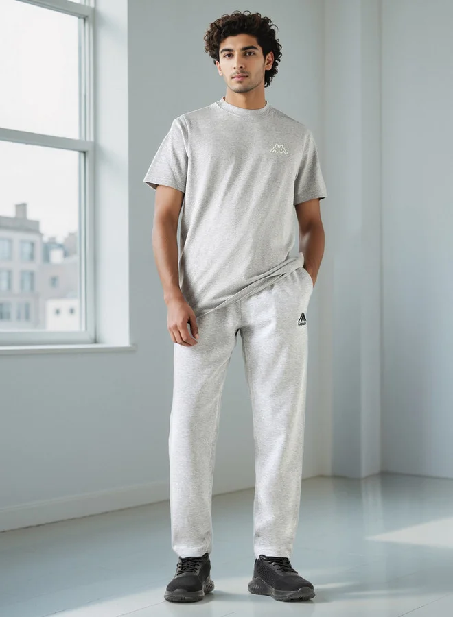 Kappa Kappa Relaxed Fit Pants with Drawstring Closure & Pocket Detail