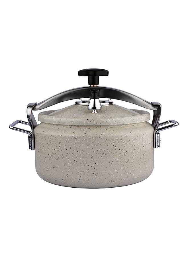 Alsaif 8Liters Aluminum Granite Pressure Cooker Iron Handle Pearl White 8 Liter Pearl White - Image 1