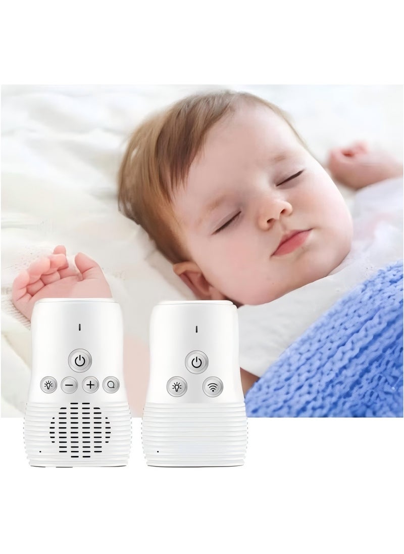 Wireless Rechargable Audio Baby Monitor With Night Light, Two Way Talk, Baby Walkie Talkie, High Sensitivity Microphone And Speaker