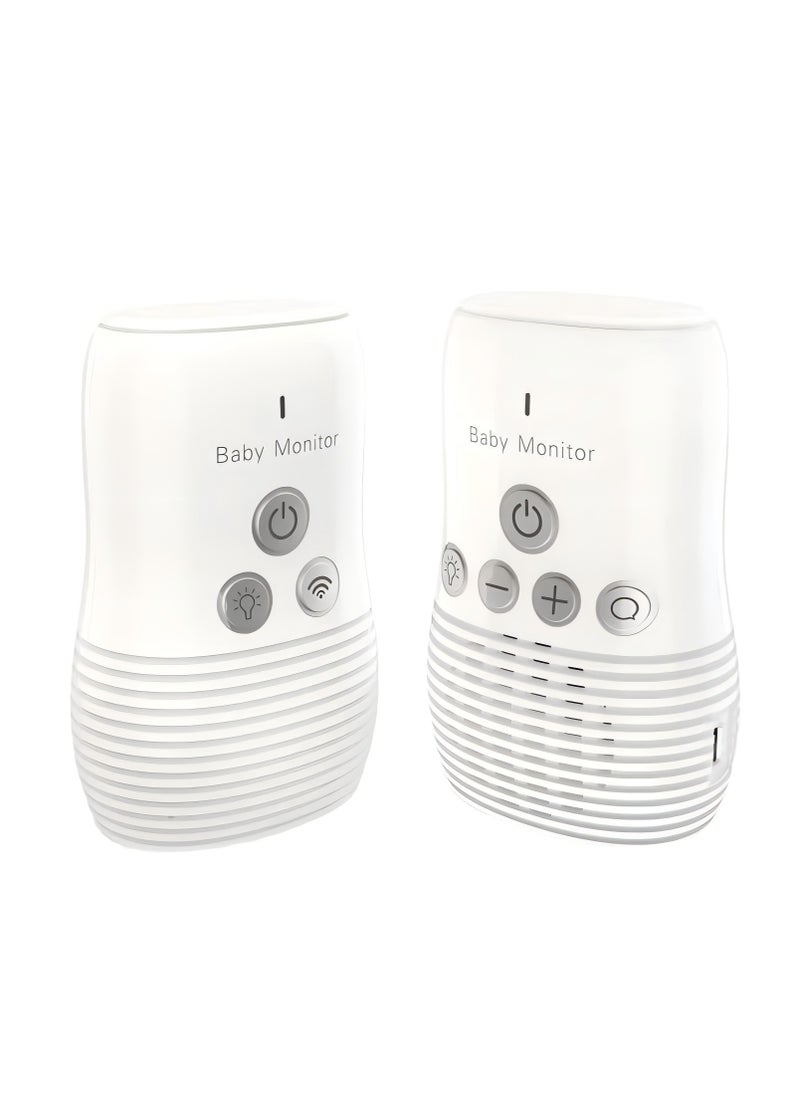 Wireless Rechargable Audio Baby Monitor With Night Light, Two Way Talk, Baby Walkie Talkie, High Sensitivity Microphone And Speaker