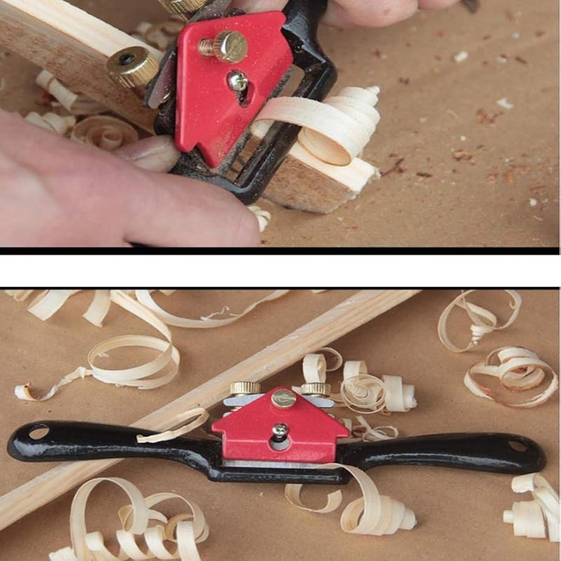 3Pcs Adjustable Spokeshave Flat Base Metal Blade Woodworking Hand Tool For Wood Craft - Image 5