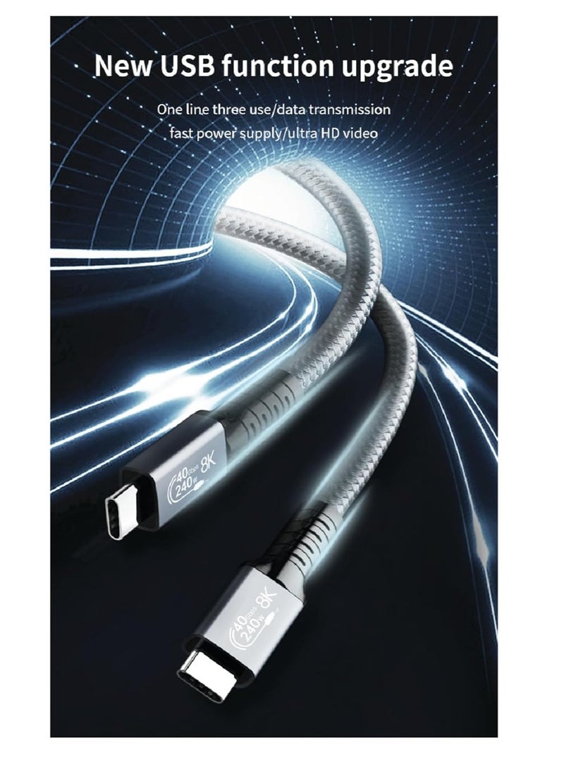 E-Marker USB-C to USB-C Cable | 20Gbps | 8K Video Output | 100W PD - Image 3