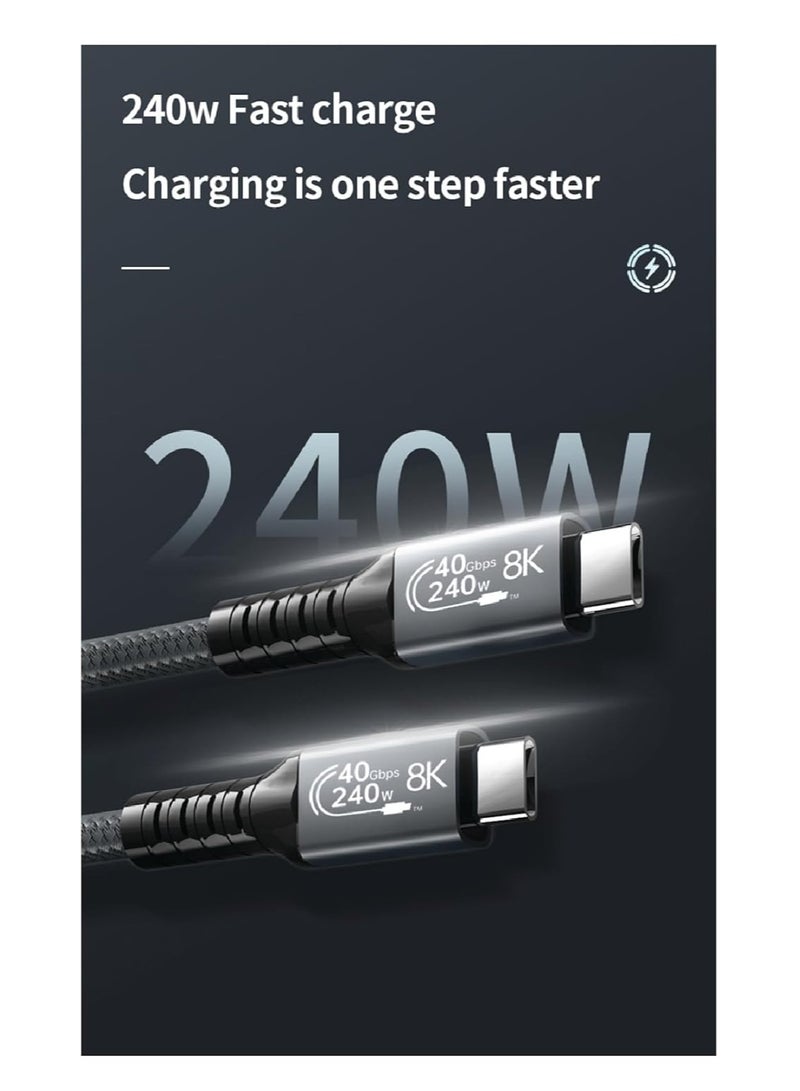 E-Marker USB-C to USB-C Cable | 20Gbps | 8K Video Output | 100W PD - Image 4