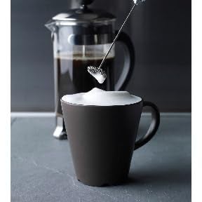 Aerolatte Steam-Free Milk Frother, Polished-Chrome Finish,18/8 Stainless Steel Whisk, BPA-Free Plastic Housing, Batteries Include - Image 2