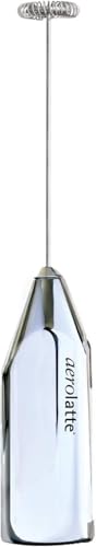 Aerolatte Steam-Free Milk Frother, Polished-Chrome Finish,18/8 Stainless Steel Whisk, BPA-Free Plastic Housing, Batteries Include - Image 1