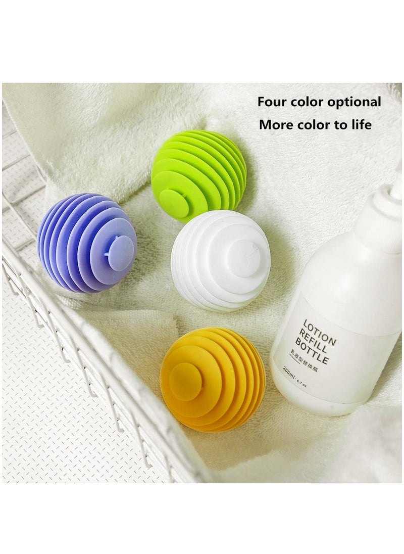 KASTWAVE - Washer Balls, Laundry Balls, Solid Colorful Laundry Ball, Washing Ball Tangle-Free Reusable Dryer Balls, Lint Catcher for Washing Machine Fabric Soften Ball Dispenser for Washer Green (6 pcs) - Image 1